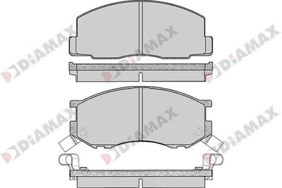 N09737 DIAMAX Комплект тормозных колодок, дисковый тормоз