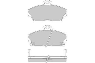 120502 E.T.F. Комплект тормозных колодок, дисковый тормоз