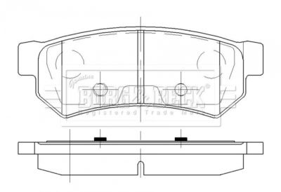 BBP2307 BORG & BECK Комплект тормозных колодок, дисковый тормоз