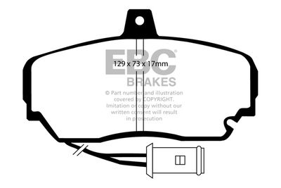 DP2630 EBC Brakes Комплект тормозных колодок, дисковый тормоз