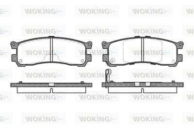 P299321 WOKING Комплект тормозных колодок, дисковый тормоз