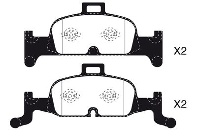 RA13360 RAICAM Комплект тормозных колодок, дисковый тормоз