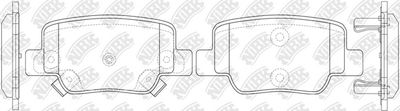 PN1842 NiBK Комплект тормозных колодок, дисковый тормоз