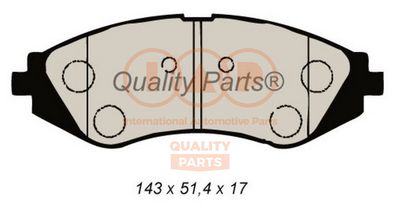 70420040 IAP QUALITY PARTS Комплект тормозных колодок, дисковый тормоз