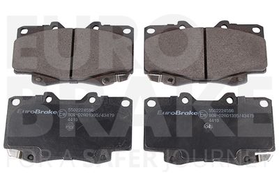 5502224596 EUROBRAKE Комплект тормозных колодок, дисковый тормоз