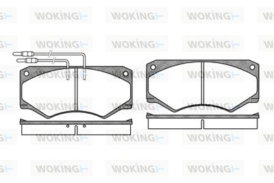 P147304 WOKING Комплект тормозных колодок, дисковый тормоз