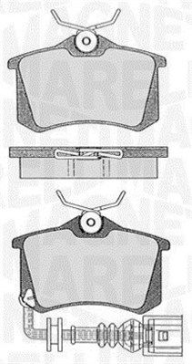 363916060442 MAGNETI MARELLI Комплект тормозных колодок, дисковый тормоз