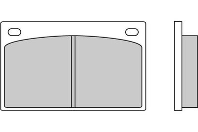 120035 E.T.F. Комплект тормозных колодок, дисковый тормоз