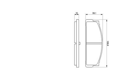 0986460741 BOSCH Комплект тормозных колодок, дисковый тормоз