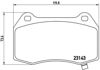 P09003 BREMBO Комплект тормозных колодок, дисковый тормоз