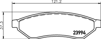 8DB355028141 HELLA Комплект тормозных колодок, дисковый тормоз