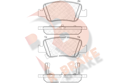 RB1870 R BRAKE Комплект тормозных колодок, дисковый тормоз