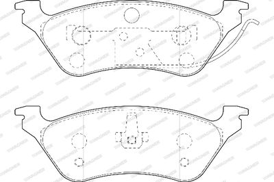 WBP24036A WAGNER Комплект тормозных колодок, дисковый тормоз