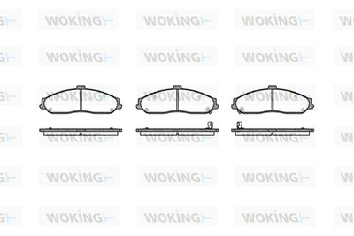 P767302 WOKING Комплект тормозных колодок, дисковый тормоз
