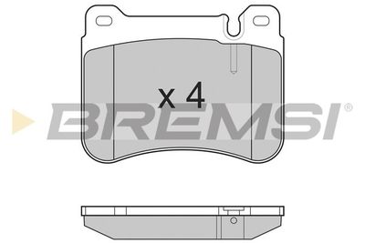 BP3265 BREMSI Комплект тормозных колодок, дисковый тормоз