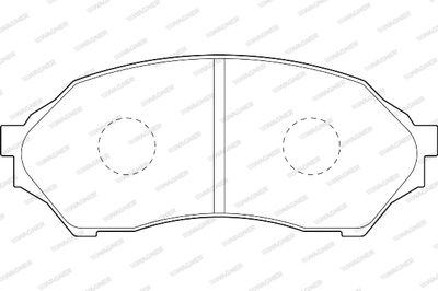 WBP23490A WAGNER Комплект тормозных колодок, дисковый тормоз
