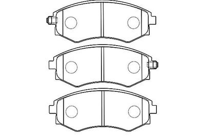 KBP7508 KAVO PARTS Комплект тормозных колодок, дисковый тормоз