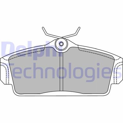 LP1435 DELPHI Комплект тормозных колодок, дисковый тормоз