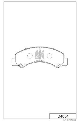 D4054 MK Kashiyama Комплект тормозных колодок, дисковый тормоз