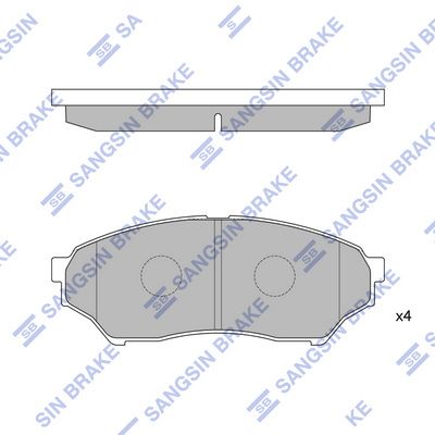 SP1585 Hi-Q Комплект тормозных колодок, дисковый тормоз