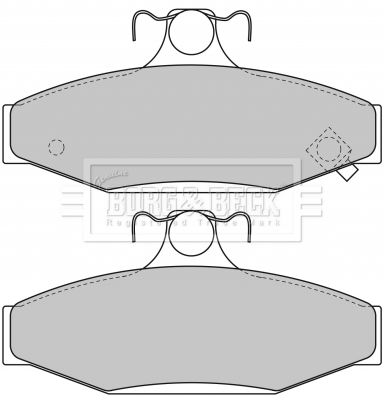 BBP1650 BORG & BECK Комплект тормозных колодок, дисковый тормоз