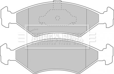 BBP1509 BORG & BECK Комплект тормозных колодок, дисковый тормоз