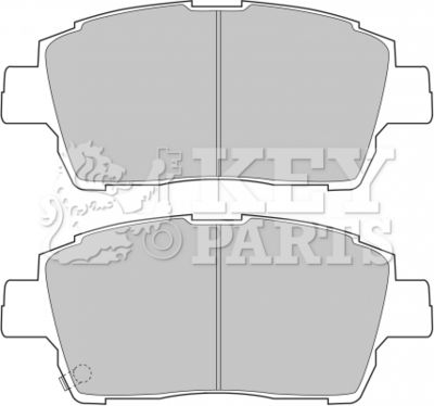 KBP1728 KEY PARTS Комплект тормозных колодок, дисковый тормоз