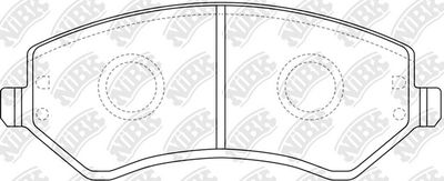 PN0058 NiBK Комплект тормозных колодок, дисковый тормоз