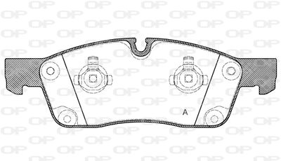 BPA143010 OPEN PARTS Комплект тормозных колодок, дисковый тормоз