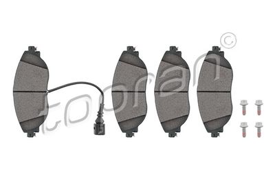 116890 TOPRAN Комплект тормозных колодок, дисковый тормоз