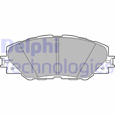 LP2003 DELPHI Комплект тормозных колодок, дисковый тормоз