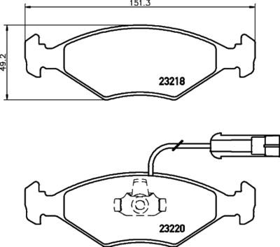 PCP1588 DON Комплект тормозных колодок, дисковый тормоз