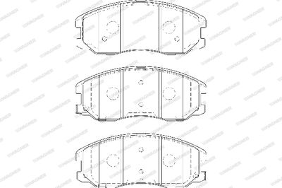 WBP24510A WAGNER Комплект тормозных колодок, дисковый тормоз