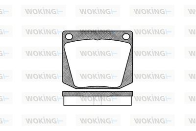 P138300 WOKING Комплект тормозных колодок, дисковый тормоз