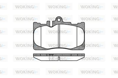 P990300 WOKING Комплект тормозных колодок, дисковый тормоз