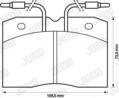 571325J JURID Комплект тормозных колодок, дисковый тормоз