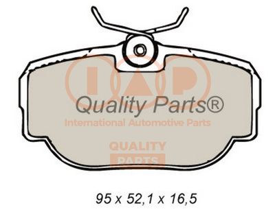 70414061 IAP QUALITY PARTS Комплект тормозных колодок, дисковый тормоз