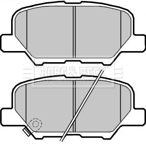 BBP2410 BORG & BECK Комплект тормозных колодок, дисковый тормоз