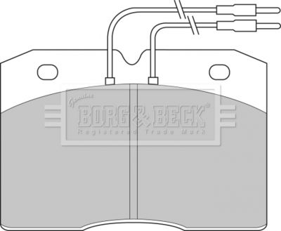 BBP1133 BORG & BECK Комплект тормозных колодок, дисковый тормоз