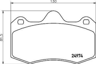 P85134 BREMBO Комплект тормозных колодок, дисковый тормоз