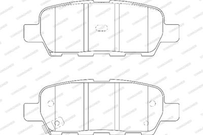 WBP23871A WAGNER Комплект тормозных колодок, дисковый тормоз