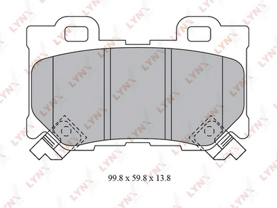 BD5743 LYNXauto Комплект тормозных колодок, дисковый тормоз