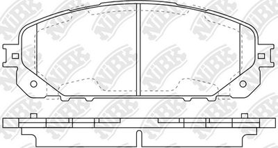 PN0848 NiBK Комплект тормозных колодок, дисковый тормоз