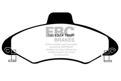 DP8372 EBC Brakes Комплект тормозных колодок, дисковый тормоз