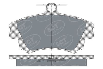 SP240PR SCT - MANNOL Комплект тормозных колодок, дисковый тормоз