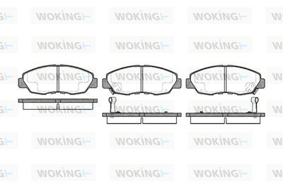 P224302 WOKING Комплект тормозных колодок, дисковый тормоз