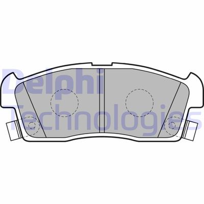 LP2258 DELPHI Комплект тормозных колодок, дисковый тормоз