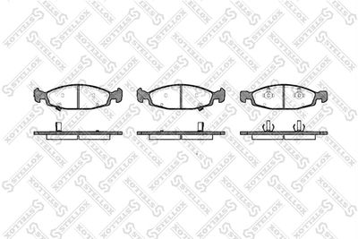 747002BSX STELLOX Комплект тормозных колодок, дисковый тормоз