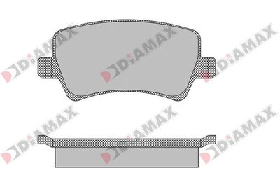 N09458 DIAMAX Комплект тормозных колодок, дисковый тормоз