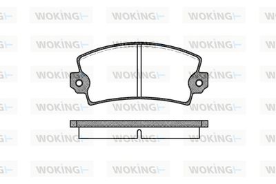 P121300 WOKING Комплект тормозных колодок, дисковый тормоз